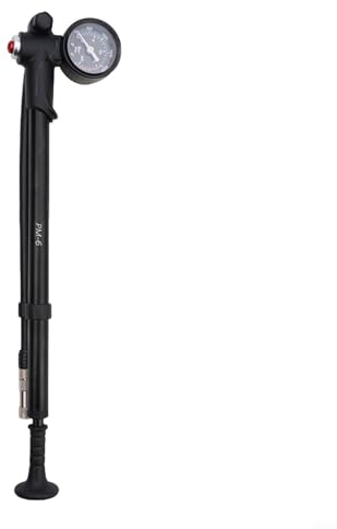 Gettimore Shock Absorber High Pressure Pump, Adjustable Pressure Air Pressure Front Fork with Push-Button Large Visual Dial