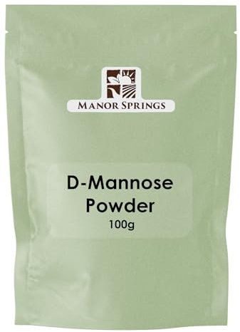 D Mannose Powder 100g, Pure Mannose Supplement, Quick Water Soluble, Support Urinary Tract Cleanse & Bladder Health, Vegan Friendly by Manor Springs