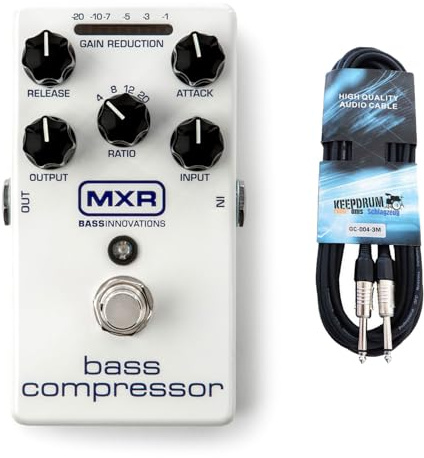 MXR M87 Bass Compressor Effektgerät Pedal mit keepdrum Klinkenkabel