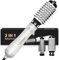 Föhnbürste Rotierend Warmluftbürste Selbstdrehend Air Styler 2 In 1 Föhn Bürste mit 2 Bürstenföhn 38MM / 50MM, 3 Temperaturen, Volumen Föhnbürste Warmluftbürste Lange Haar