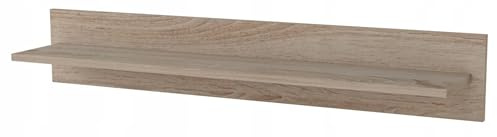 MATKAM POL100 Wandregal, B 98 x H 16 x T 18 cm, Universell, Holzstärke 16 mm, ideal für Kinderzimmer, Schlafzimmer, Wohnzimmer oder Flur (Sonoma Eiche)