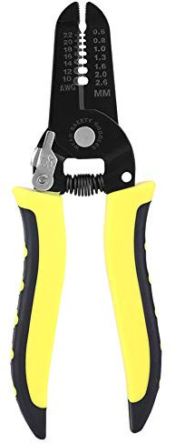Mavaol 7 in 1 Wire Stripper Crimping Tool, Cuts, Strips, Crimps Wires 10 22 AWG, High Strength Steel, Anti Slip PVC Handle, for Electricians and DIY Enthusiasts