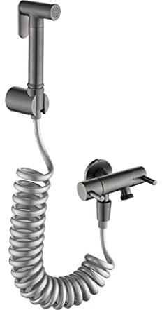Robinet pulvérisateur de bidet en laiton à main pour salle de bain et cuisine - Fixation murale chromée avec tuyau