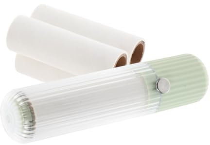 CALLARON Portable Lint Roller Refills, 3pcs Sticky Refill Sheets with High Adhesion for Pet Hair Removal on Bedding, Sofas and Clothes, Easy-to-use Abs Green Abs