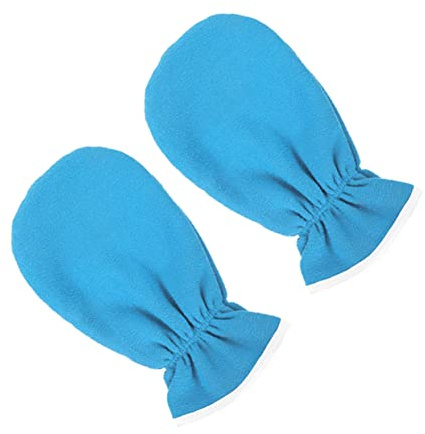 OUNONA Guantes Hidratantes para Spa de Poliéster y Franela, Lavables Función de Conservación de Calor, Ideales para Cuidado Personal Diario en Casa