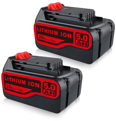 PERSEVER 2Pack 18V 5,0 Ah LB2X4020 Ersatzakku für Black & Decker 18V Akkus Kompatibel mit Black & Decker LB2X4020 LB20 BL2018 BL2018-XJ BL1518 BL4018 LBXR20 LBXR2020