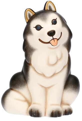 THUN - Husky Polo in ceramica, grande -10,3x10,7x15,4 cm