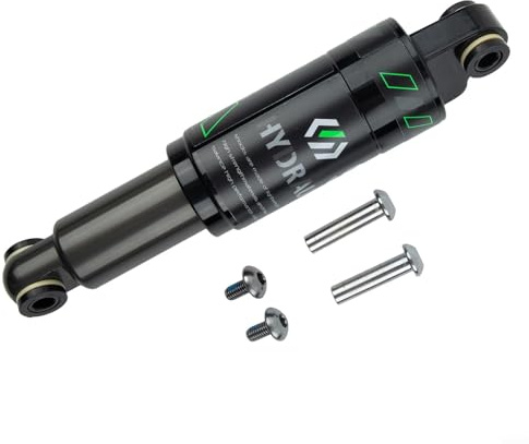 Yhenlovtt Amortiguador trasero hidráulico para bicicleta de 120 o 125 o 150 o 165 o 185 o 190/200 mm, aleación de aluminio, color negro, para suspensión de bicicleta (I)