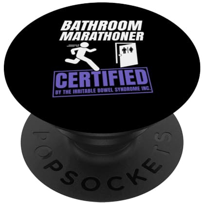 IBS Warrior Funny Irritable Bowel Syndrome IBS Gutes PopSockets Adhesive PopGrip