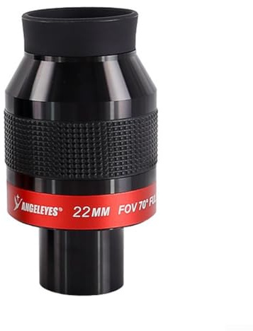 Comgooldool Oculaire ultra grand angle 70 degrés champ plat 3,2 cm parfocal pour télescope astronomique FMC revêtement multicouche oculaire pliable pour observation nocturne 7 mm 14 mm 22 mm (longueur