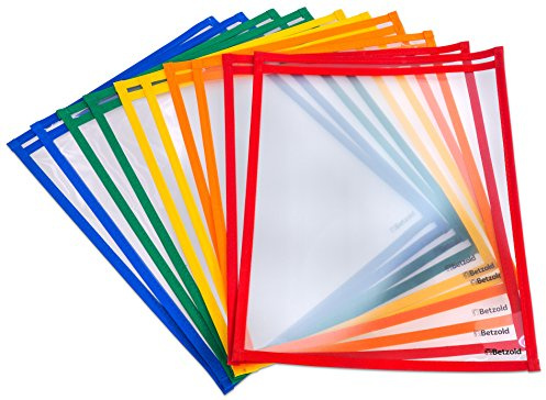 Betzold Lerntaschen DIN A4 - transparente Sammeltasche | für Arbeitsblätter