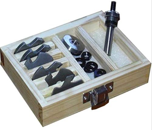 Jeu de 16 fraises à rainurer HM-HSB1 avec 3 roulements à billes