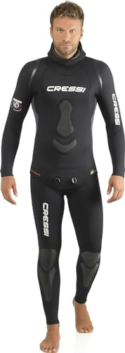 Cressi Kompletter Tauchanzug für Apnea in Soft Neopren - Verfügbar 3.5 mm Apnea, Schwarz, XXL/6, LE450106