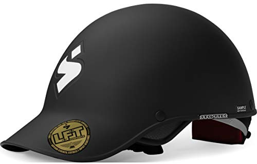 Sweet Protection Strutter Kayak Helmet - Low Volume Carbon Reinforced Paddling Watersport Helmet, with Occigrip and EVA Liner, Dirt Black, S/M
