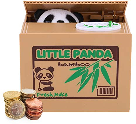 Auped Spardose Digital Sparbüchse Elektronisch Sparschwein Münze Bank für Kinder (Panda)