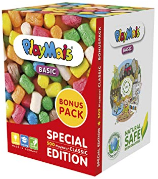 PlayMais BONUS PACK Basic per bambini a partire dai 3 anni | Giocattolo con 500 Playmais l Stimola la creatività e le abilità motorie