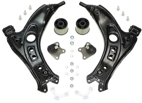 MASTER-SPORT 36808/1-SET-MS Lenkersatz Radaufhängung Querlenker Satz mit Zubehör mit Trag-/Führungsgelenk mit Gummilager Vorne Kompatibel mit VW POLO 9N Fox Schrägheck 5Z1, 5Z3, 5Z4, SKODA ROOMSTER 5J