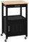 Yaheetech Carro de Cocina Carrito de Servicio con Ruedas Carro Auxiliar con Espacio de Almacenamiento Carro Cocina Comedor Hogar Negro