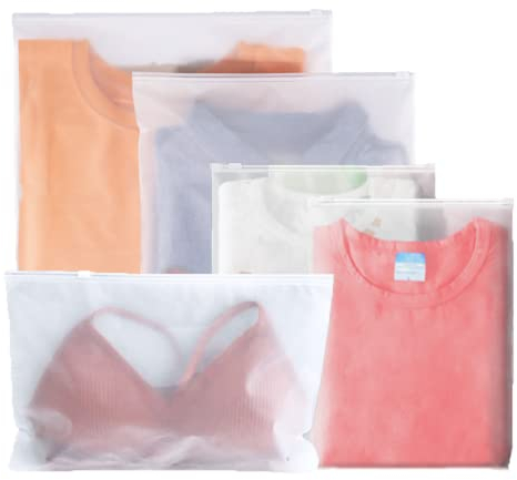 25Pcs Hospital Bag Maternity Essentials - Zip Lock Bags Travel Holiday Accessories 5 Multiple Size, Reusable Plastic Frosted Packing Storage Bags for Clothes Shoe, Luggage Organiser Pouches for Women