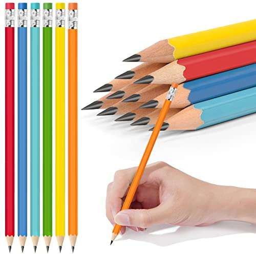 AUAUY Matite HB, 12 Pezzi Pre-temperate, Matite con Gomma, Grafite, Priva di Lattice, Ben Assicurata per Bambini, Adulti, Esami, Scuola, Ufficio, Disegno e Schizzi