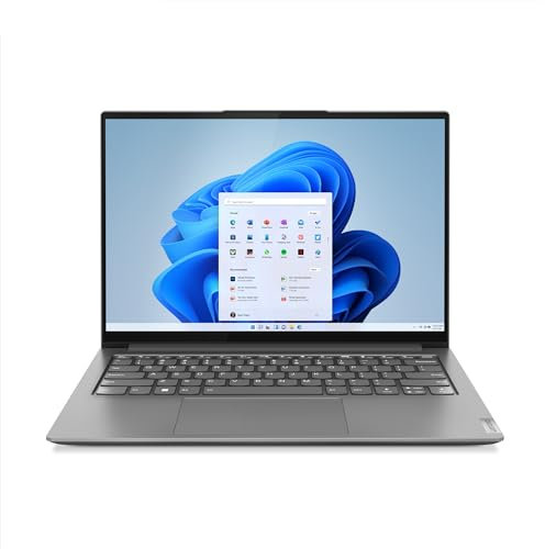 Lenovo Yoga Slim 7 Pro 14IAP7 - Ordinateur Portable 14'' 2.2K (Intel Core i7-1260P, RAM 16Go, SSD 512Go, Intel Iris XE Graphics, Windows 11 Home) Clavier AZERTY Français - Gris