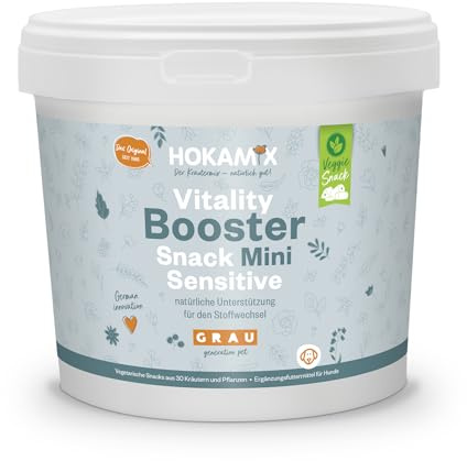 Grau - das Original - Hokamix Vitality Booster Snack Mini Sensitive, 1er Pack (1 x 4,5kg), Ergänzungsfuttermittel für Hunde