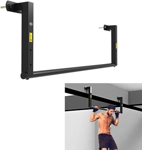Klimmzugstangen Wandmontierte horizontale Stange aus Stahl, Querträgerinstallation, geeignet für Krafttraining im Oberkörper-Arm-Bereich, Belastung 200 kg, 98 cm 16Serene