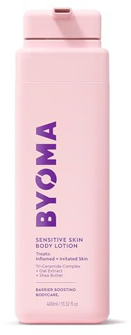 BYOMA Sensitive Body Lotion (400ml) For Sensitive, Dry and Irritated Skin - Fragrance-Free Moisturiser with Oat Extract and Shea Butter - Soothes and Relieves Itching - Skin Barrier Support