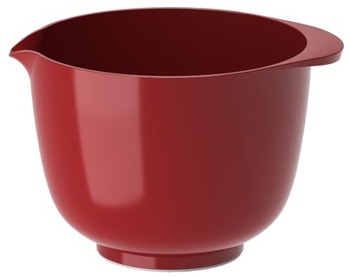 Rosti Margrethe Rührschüssel 1,5 Liter, Bruchsichere Schüssel, Backschüssel, Hefeteigschüssel mit gutem Griff, Teigschüssel aus Recycelbarem Kunststoff, Rot