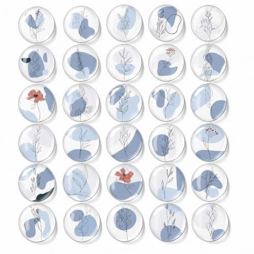 BIROYAL 30 Kühlschrankmagnete, 3D Kühlschrank Magnete, Magnete Kühlschrank | Magnete für Magnettafel, Whiteboard, Pinnwand Küche, Dekomagnete Geeignet für Heimdekoration, Büros, Schließfächer - 30mm
