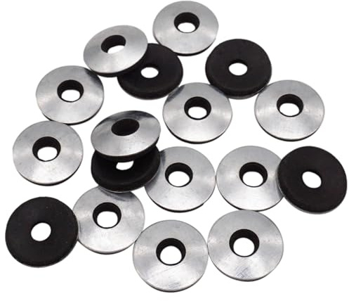 SKIR'CO (500 piezas) Arandelas M19 galvanizadas con caucho EPDM, arandelas de sellado unidas, arandela metálica redonda