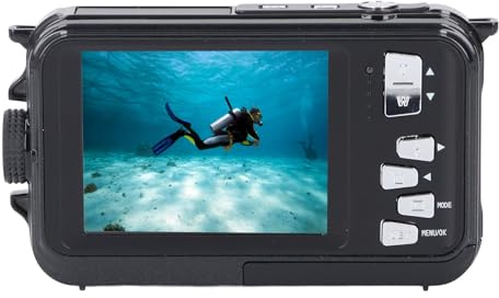 Sxhlseller 2.7K 48MP Action Camera, Professional 10FT Underwater Camera, Autofocus Intelligent Face Detection Diving Camera, 650mAh Shoot While Charging