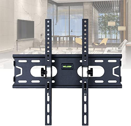 Supporto da parete per TV inclinabile a basso profilo per la maggior parte dei televisori LED LCD OLED al plasma a schermo piatto curvo da 26-55 pollici, grande supporto inclinabile VESA 400x400 mm,