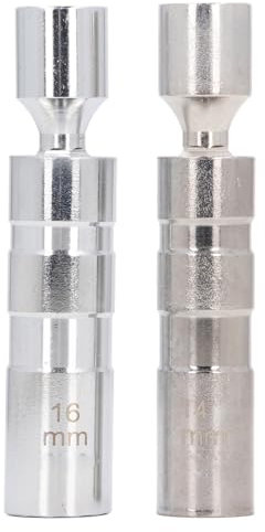 Gavigain Spark Plug Socket Set, 14mm and 16mm, Magnetic Design, CR V Steel, Swivel Tool, Portable Automotive Repair Kit
