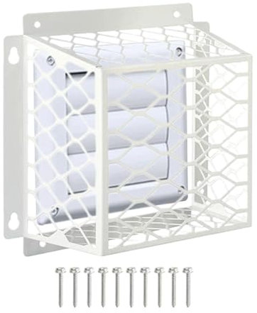 Grille d'aération pour sèche-linge | Bouclier anti-oiseaux en acier galvanisé résistant aux intempéries, empêche l'emboîtement dans les sorties d'échappement de salle de bain