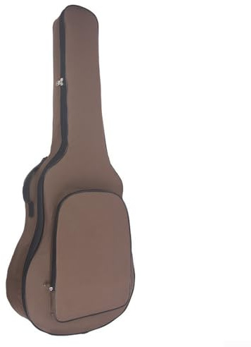 Whychstore Wasserdichte Gitarrentasche Gepolsterte Halterung für 40/41 Zoll Akustikinstrumente, braun