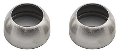 Flange per asta per armadio in acciaio inox argento Supporto flange per armadio da bagno Flange per tubi per vestiti per sedili 19/22/25 mm Set di flange per asta per armadio Staffa flangia per