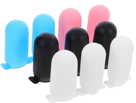 Gatuida 10pezzi Bottiglie da Viaggio in Silicone Coperture Anti-perdita per Articoli da Toeletta Manicotti Elastici Riutilizzabili per Shampoo Balsamo e Detergenti