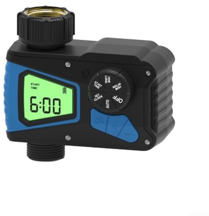 GANCEI Smart WiFi Timer di irrigazione solare con registratore di flusso integrato, regolatore di irrigazione impermeabile IP65 per irrigatori da giardino per prati