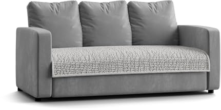 PAULATO - Copridivano Impermeabile Antiscivolo - Runner Salvadivano per Cani e Gatti - Lavabile in Lavatrice, Made in Italy - Perla 63x170 cm 3 Posti
