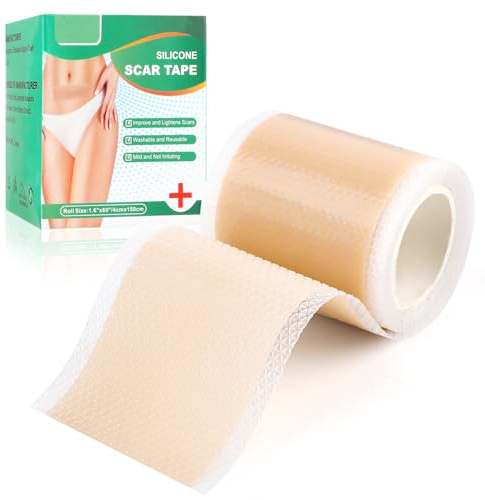 Cerotto per cicatrici in silicone, 150 cm, riutilizzabile e medico, per taglio cesareo, cicatrici e cheloidi