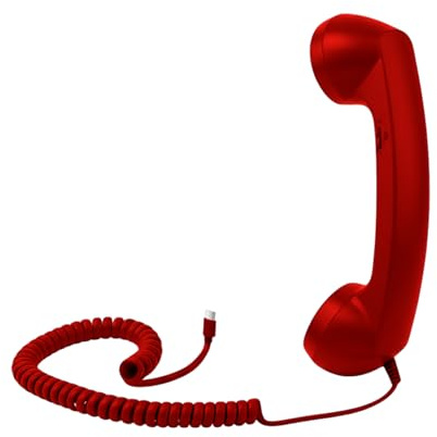 Retro telefonadapter - Typ C-kombination, brusreduceringsmottagare, vintage mikrofon, hållbart samtalstillbehör | Klassisk telefon för hemmakontor resor vardagsrum chev