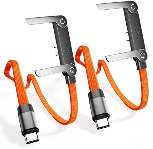 Witfoam Cavo USB-C 240W con Supporto Telefono Invisibile Integrato 2 Pezzi