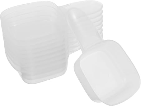 Ipetboom Doseur Plastique pour Lessive 40ml, Cuillère Compacte et Précise, Lot de 30 Pièces pour Usage Domestique et Formulation