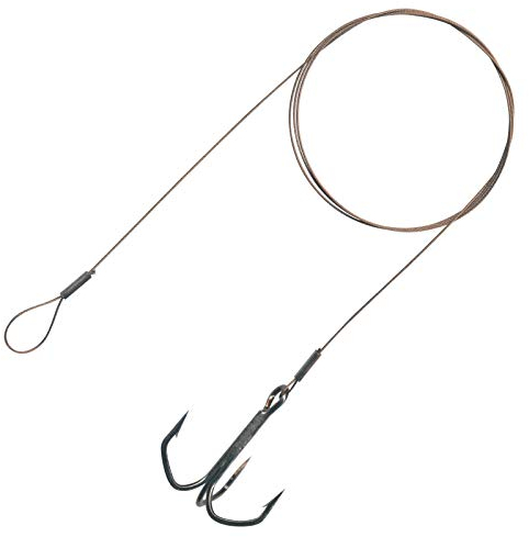Flexonit Unisex – Erwachsene 10C4050801032140C10 Stahlvorfach Masterserie mit VMC Haken-8573BN 70cm 0,36mm Hakengr. 1, Bunt, Normal