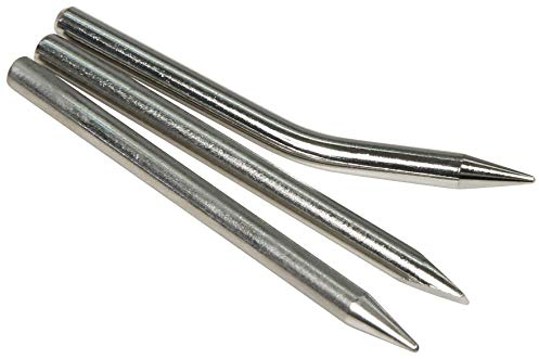 MC POWER Lötspitzen-Set | 3-teilig | Winkelspitze, Spitzlötspitze, Flachlötspitze | Ersatzspitzen für Lötkolben, ideal für Elektronik, Modellbau