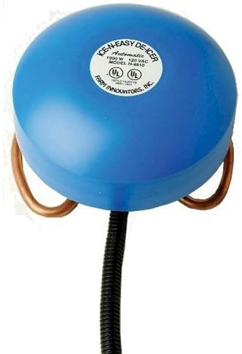Farm Innovators Economical 1000 Watt Floating Tank De-Icer with Thermostatically Controlled for Metal Tanks, Patio, Lawn and Garden, Blue