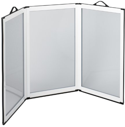 Performance Health Folding Shower Screen – Three Panel Shower Screen, Wet Room Floor Barrier & Shower Glass Panel – Portable Walk In Shower Screen for Bathrooms & Shower Cabins – 81.5cm x 147.4cm