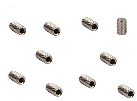 Grub Screw M4 x 8mm Flat Point (10 PACK) A2 Stainless Steel 4mm Metric Thread Allen Key Socket Grubs Screws Free UK Delivery