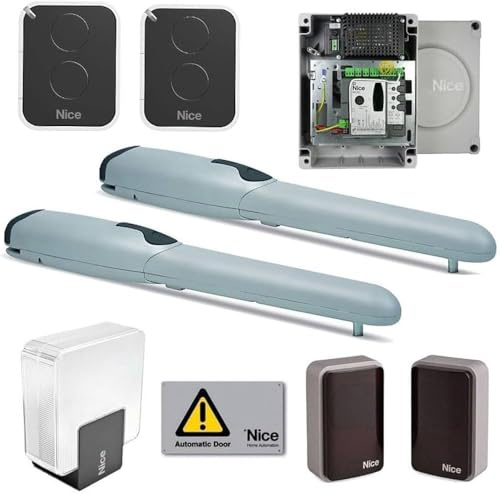 NICE Kit Completo Wingo 4024 per AUTOMAZIONE CANCELLI A Battente 24V